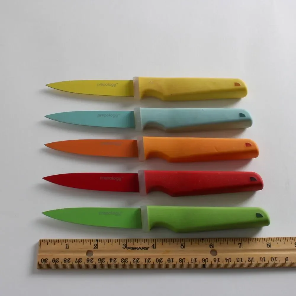Prepology Ceramic Coated Paring Knives Set of 5